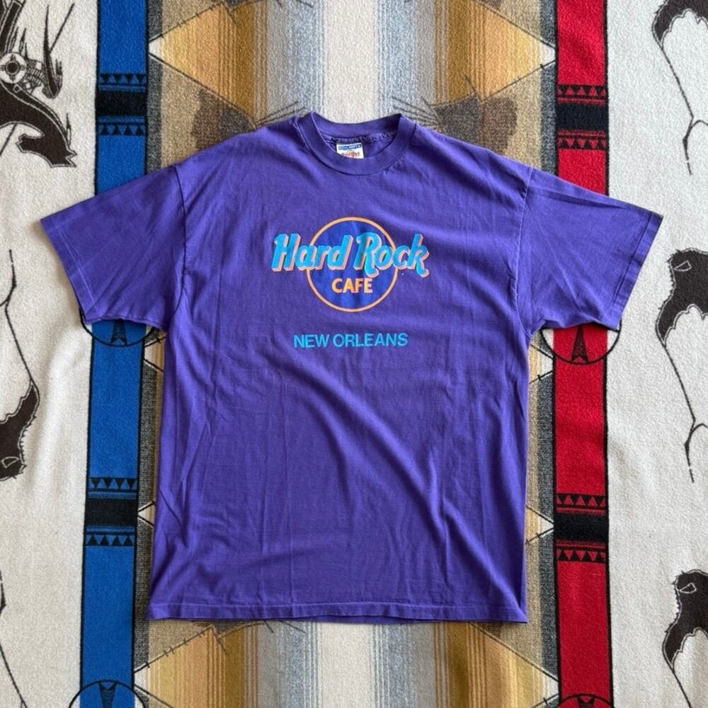Vintage 90s Hard Rock Cafe New Orleans T-Shirt Size XL Single Stitch USA Made
